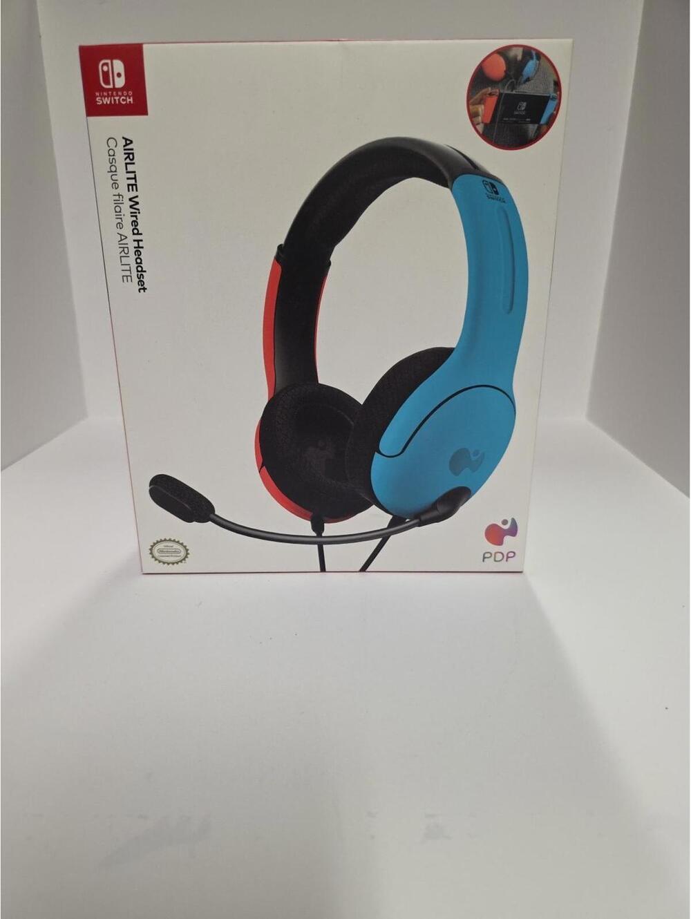 PDP Gaming LVL40 Stereo Headset for Switch, Noise Cancelling, Mario Neon